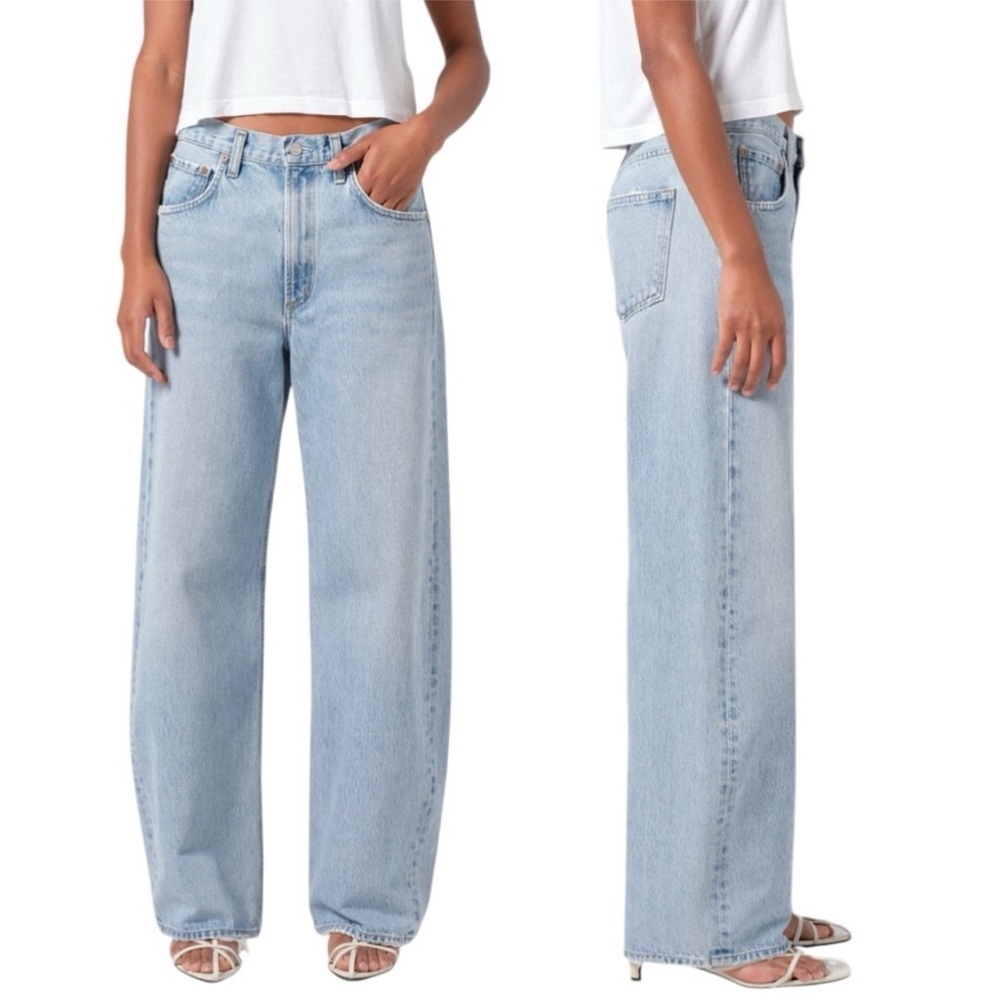 AGOLDE Low Curve Barrel Jean size 26 in Force Wash